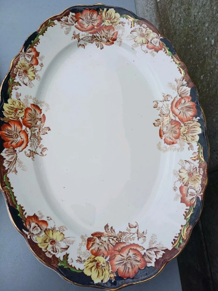 Antique Ceramic Platters - Image 3