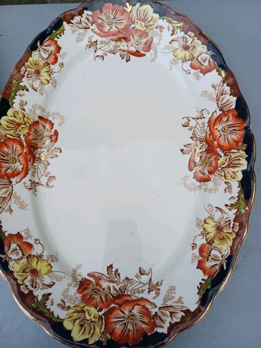 Antique Ceramic Platters - Image 4