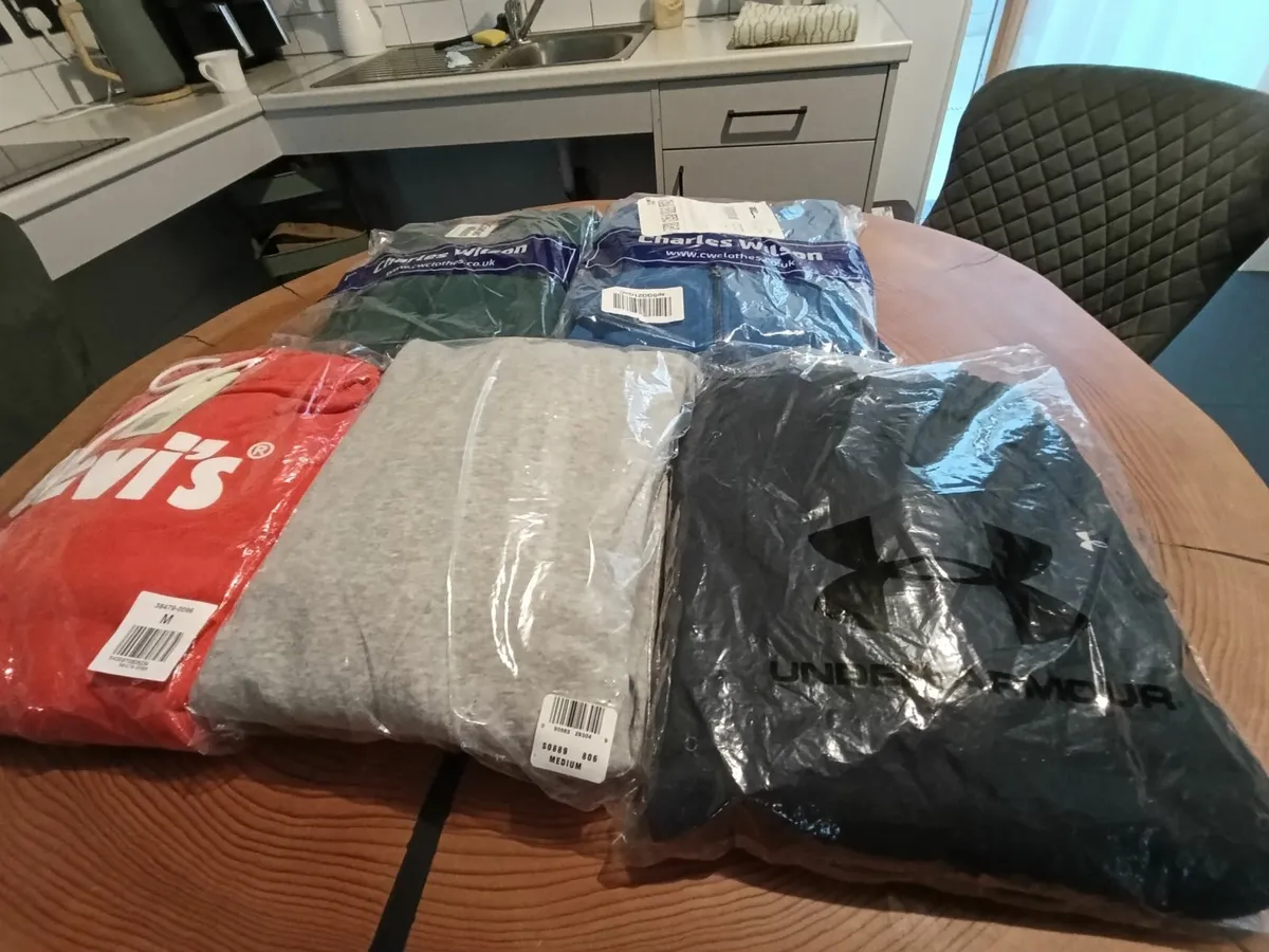 5 brand new hoodies