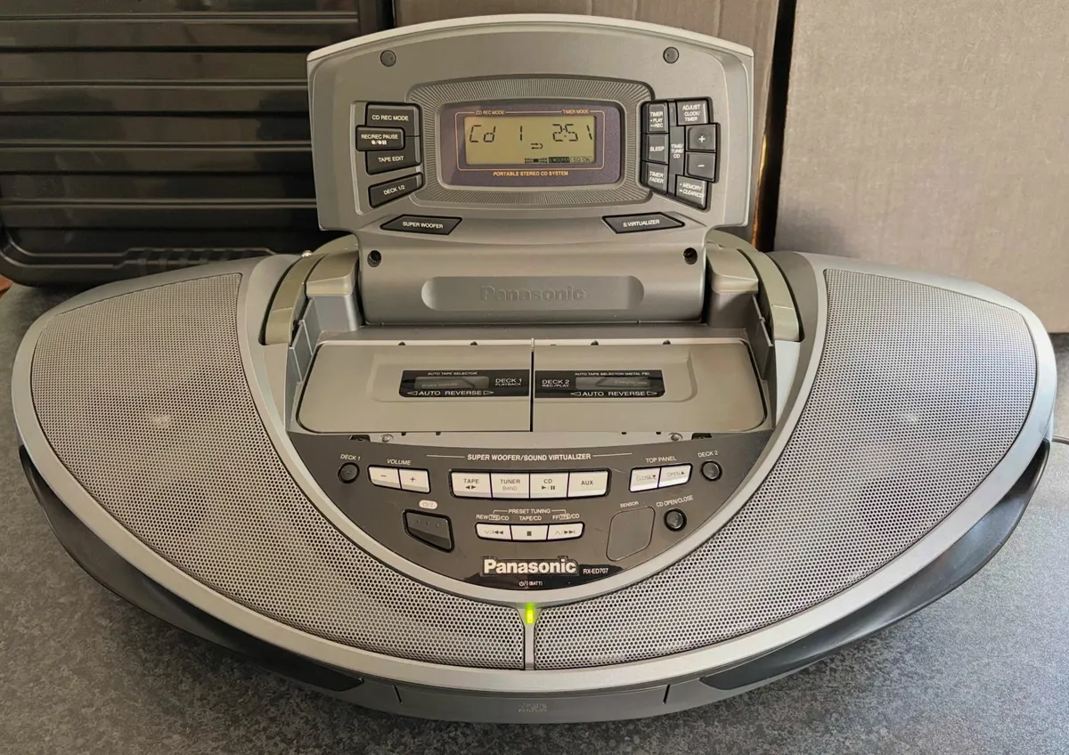 Panasonic RX-ED707 Cobra CD Boombox Ghettoblaster - Image 1