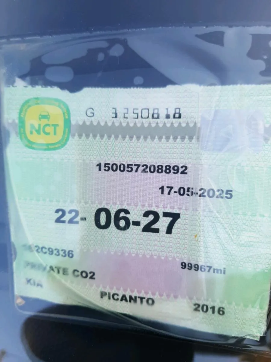 162  Picanto. Nct 06/27. 172 Opel Corsa Nct 07/27 - Image 3