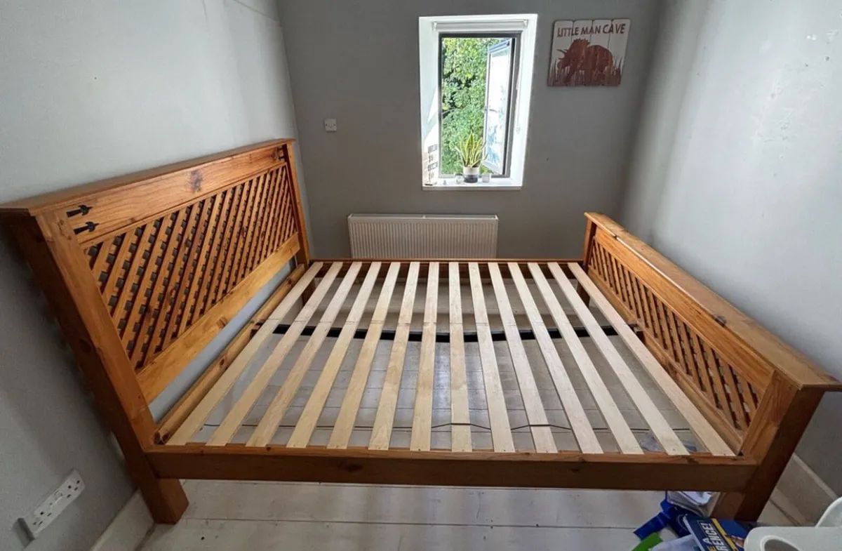 Magnificent King Size Wooden Bed Frame - Deliver - Image 1