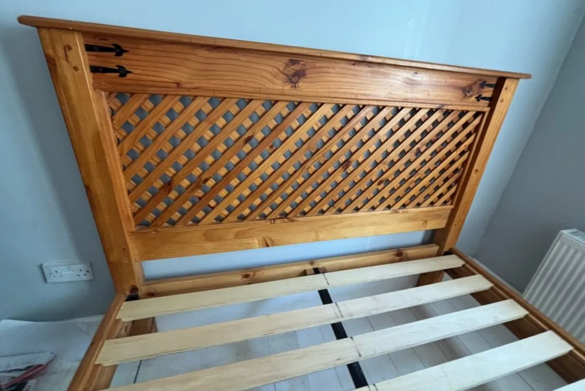 Magnificent King Size Wooden Bed Frame - Deliver - Image 2