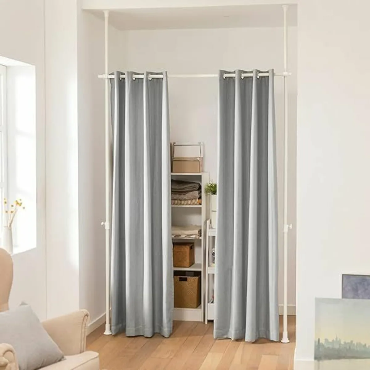 Floor to Ceiling Blackout Curtain with Telescopic - Image 1