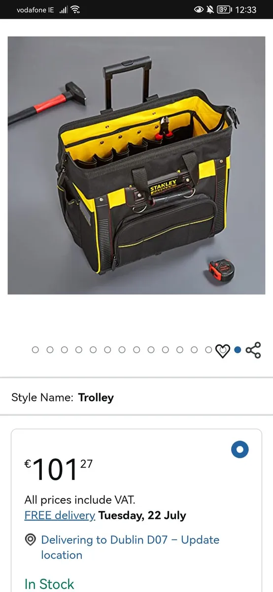 Stanley tool bag - Image 3