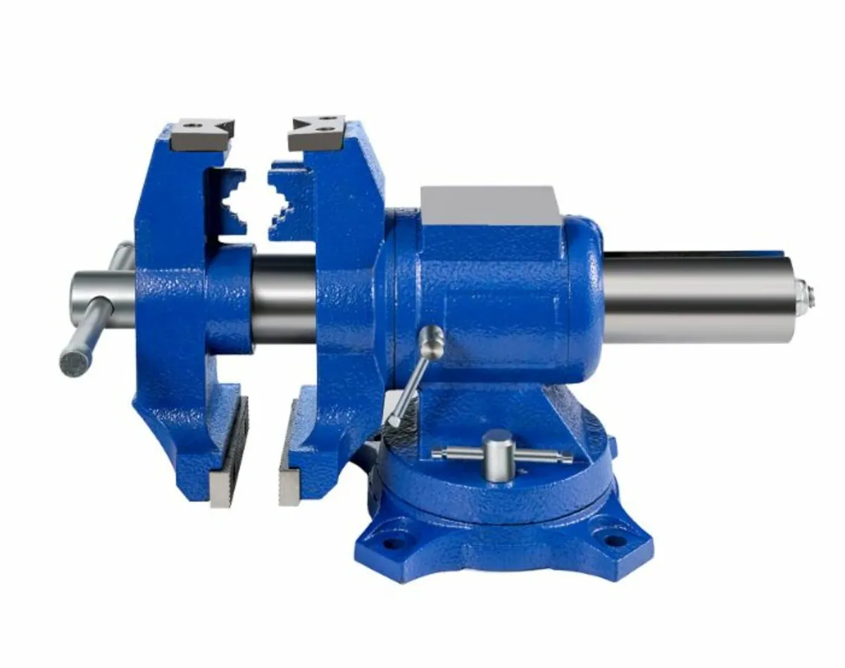 Multipurpose 6-Inch Bench Vise 360-Degree Rotation - Image 2