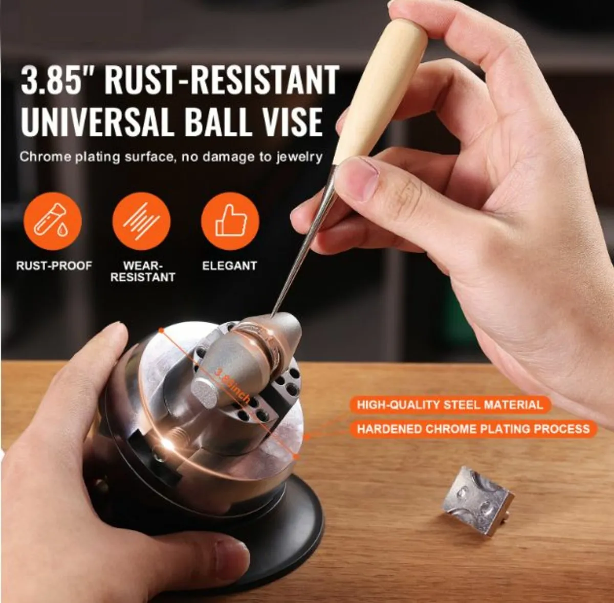 3 Inch Engraving Block Block Ball Vise with 30Pcs - Image 3