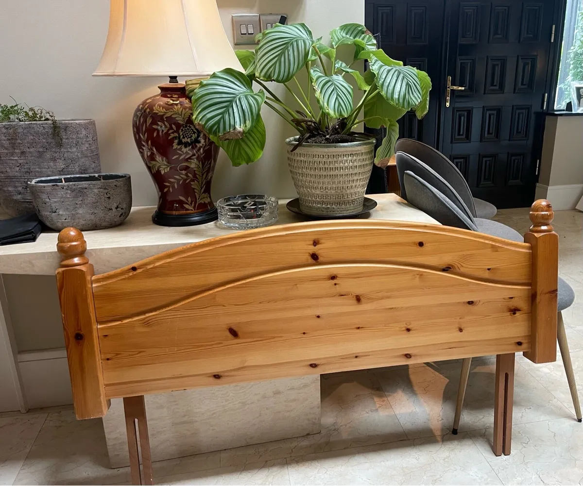 As New - Small Double Wooden Headboard - Deliver