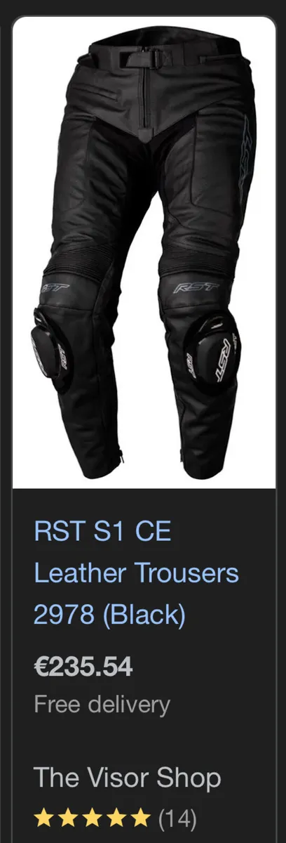Genuine Richa Racing - Motorbike Leather Trousers - Image 3