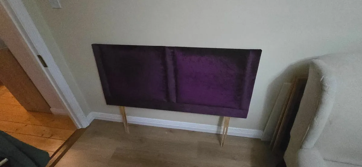 Double bed headboard and base