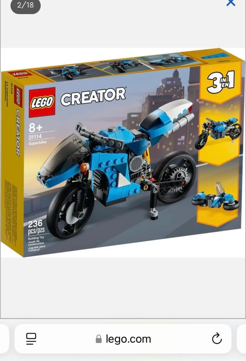 Lego 3in1 Creator 31114 ‘Superbike’ - Image 1