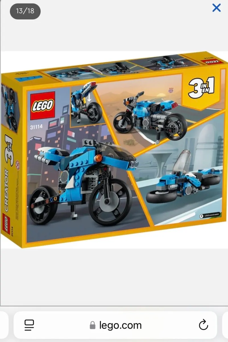 Lego 3in1 Creator 31114 ‘Superbike’ - Image 2