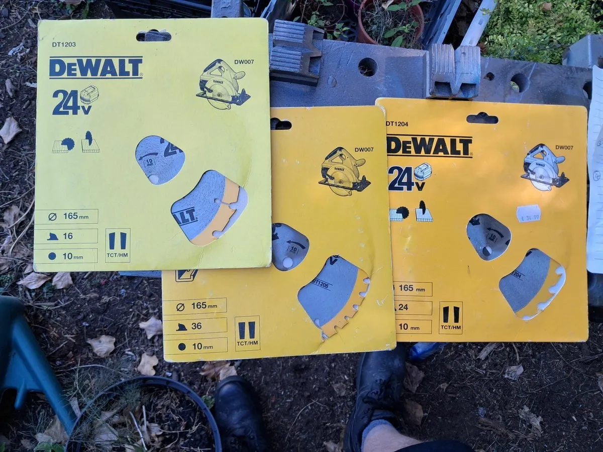 DeWalt Cordless Power Tools. Drill, Saw, Blades - Image 4