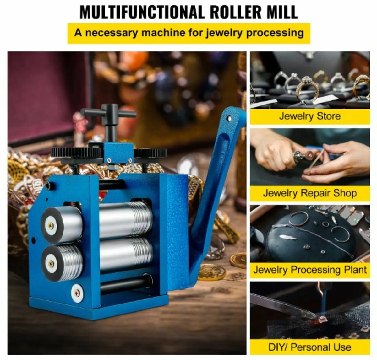 4.4"/112mm Jewelry Rolling Mill Machine - Image 3