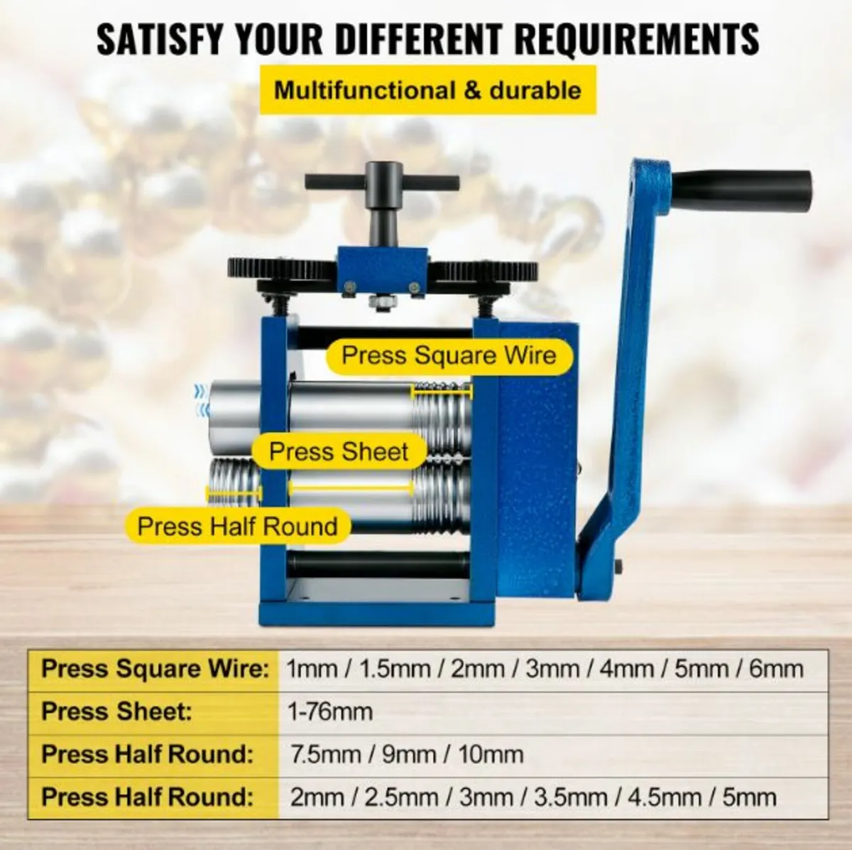 4.4"/112mm Jewelry Rolling Mill Machine - Image 4