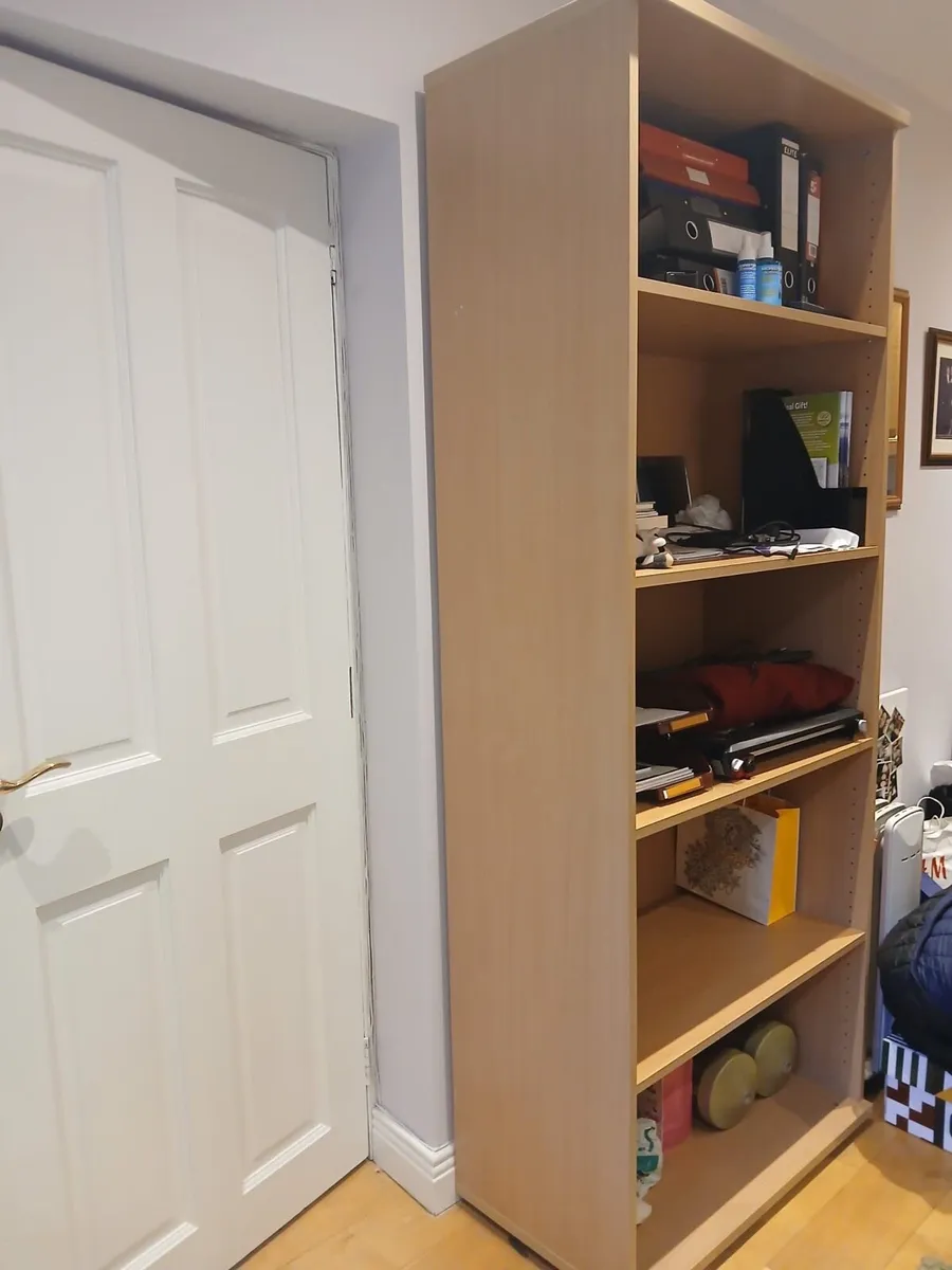 Free office desk, pedestal and wooden bookcase - Image 3
