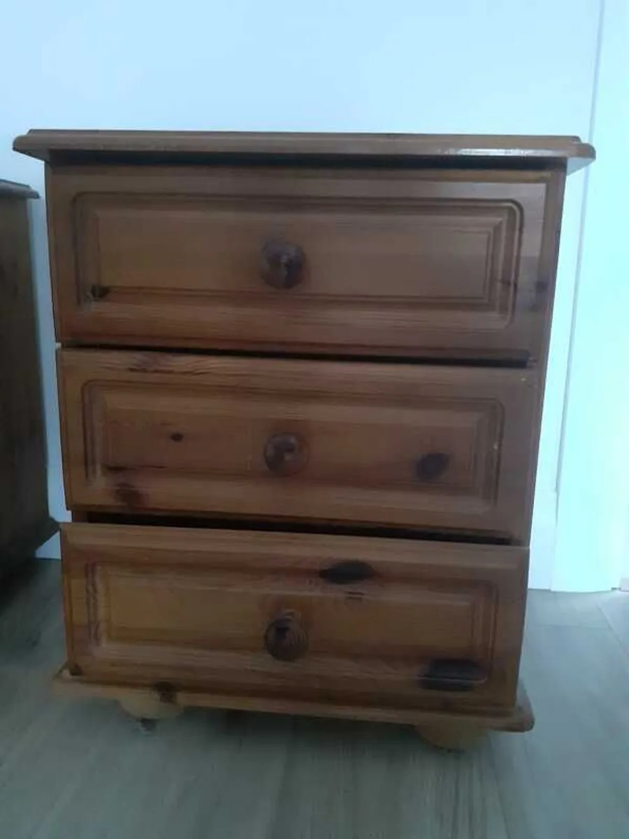 Dressing Table & 2 Lockers - Solid Pine - Image 2