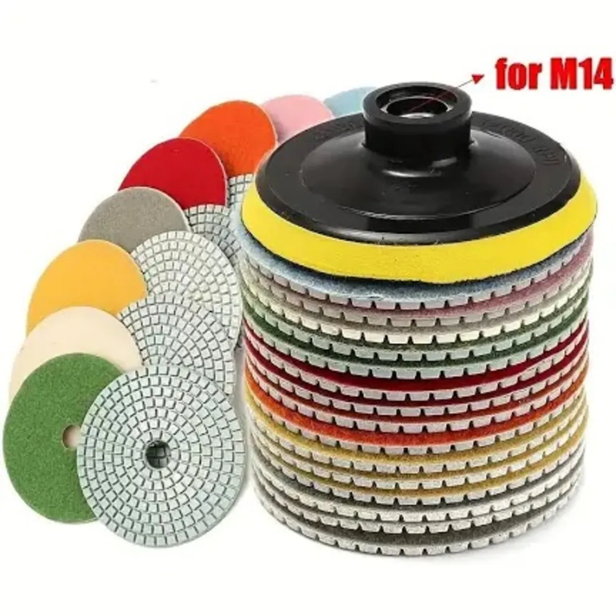 6 stage wet pads for Stone , Tiles , Concrete - Image 3