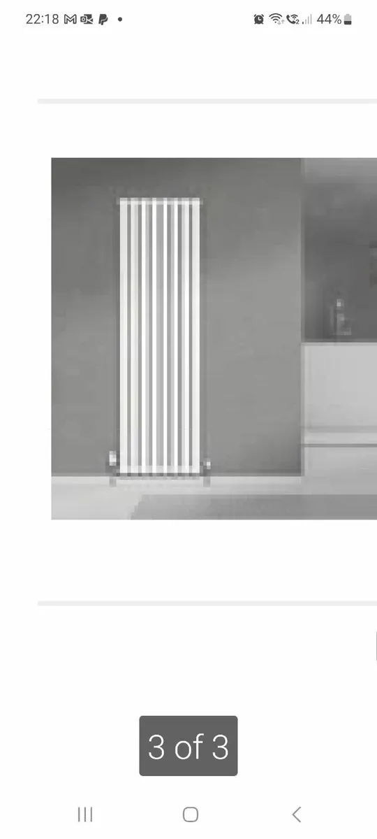 White vertical radiators - Image 1