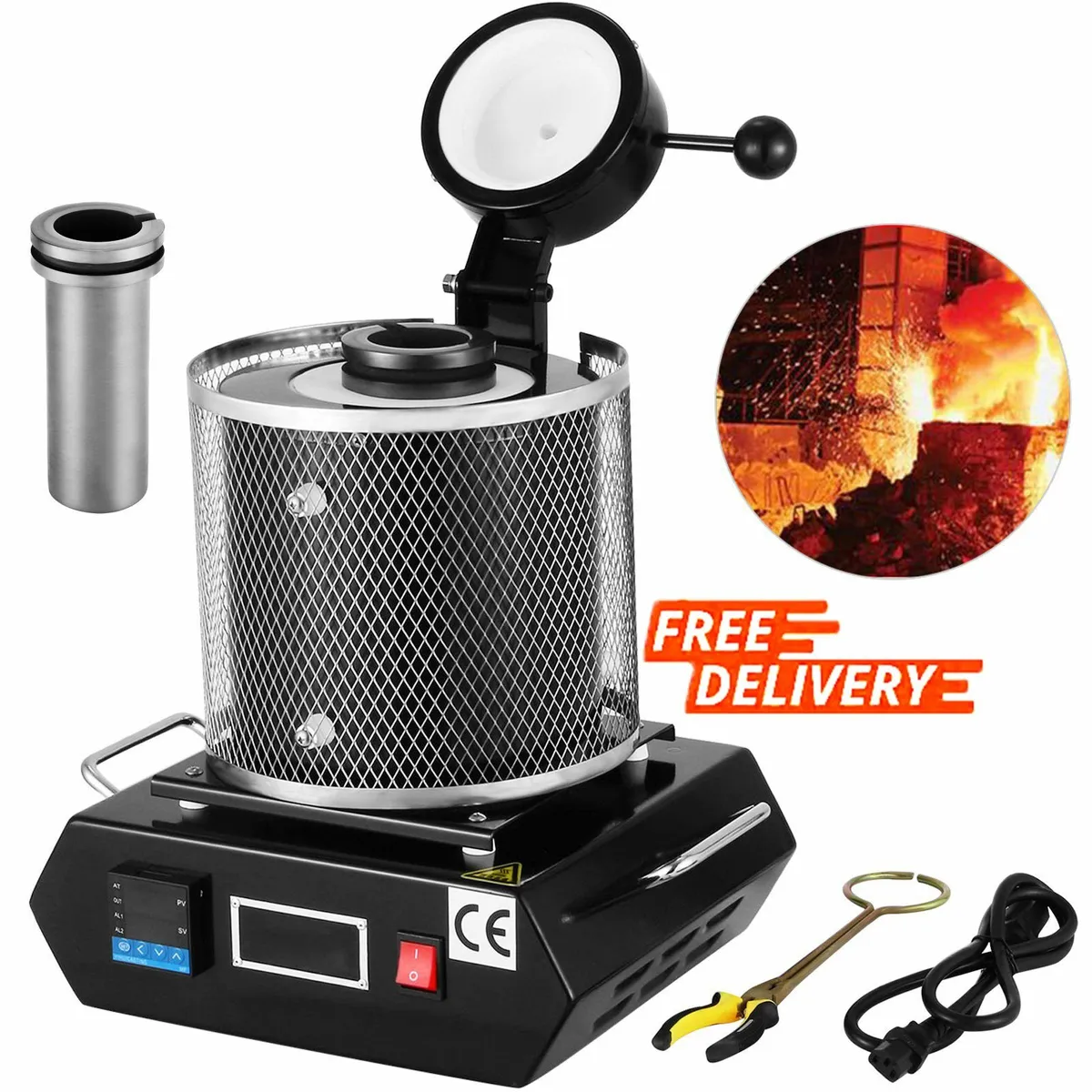 Electric Melting Furnace 3KG Digital Electric Melt - Image 1