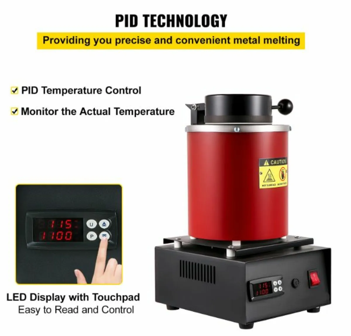 Electric Melting Furnace 3KG Digital Electric Melt - Image 4