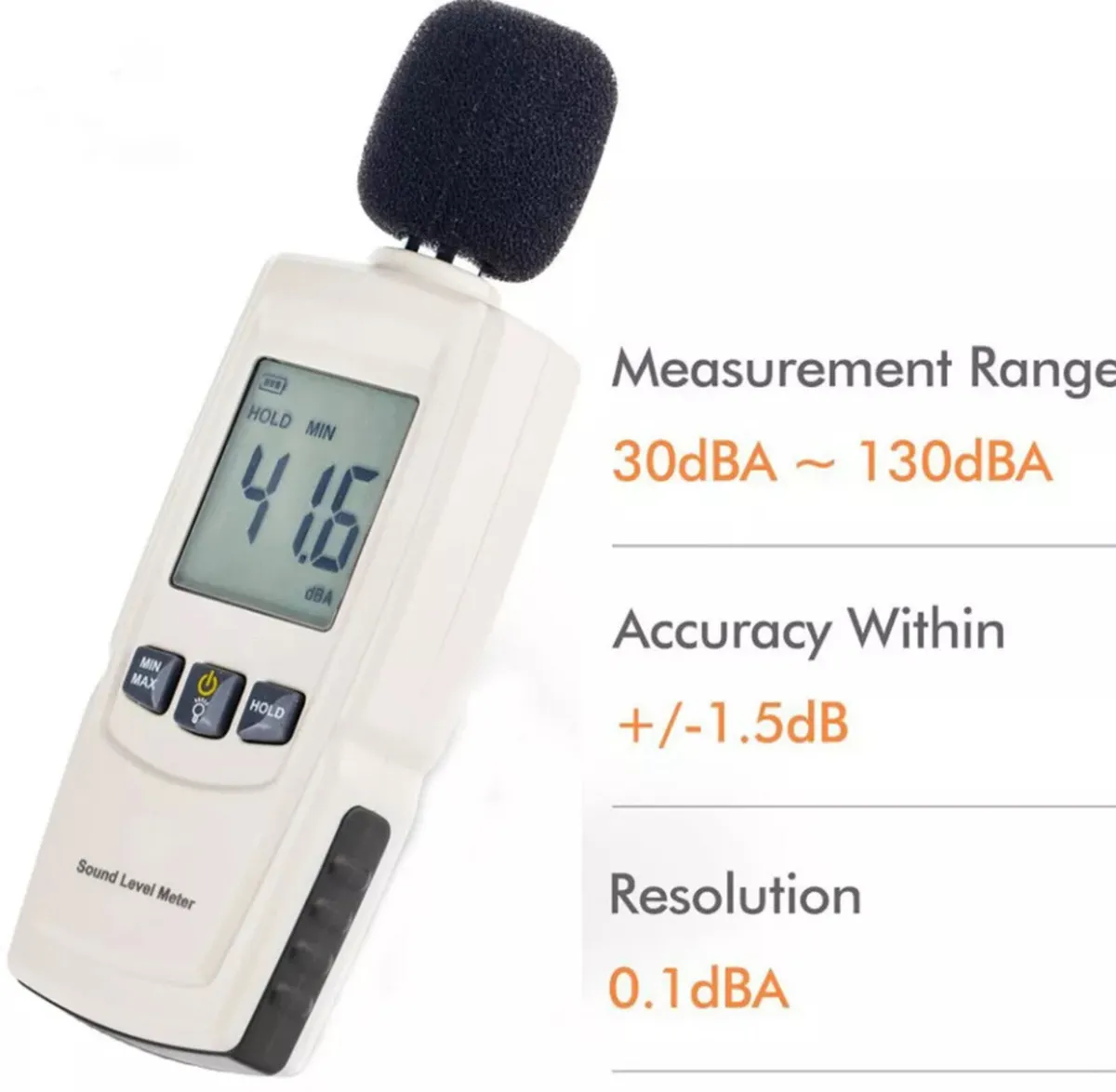 Digital Noise Meter Range 30-130 dB Sound Meter - Image 3