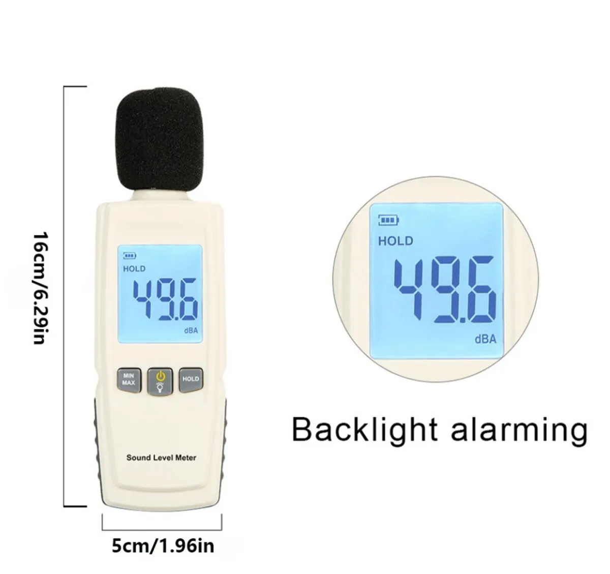 Digital Noise Meter Range 30-130 dB Sound Meter - Image 4