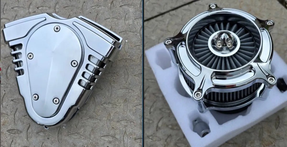 BEAUTIFUL CHROME AIR FILTER HOUSINGS FOR MOTORCYCL - Image 1