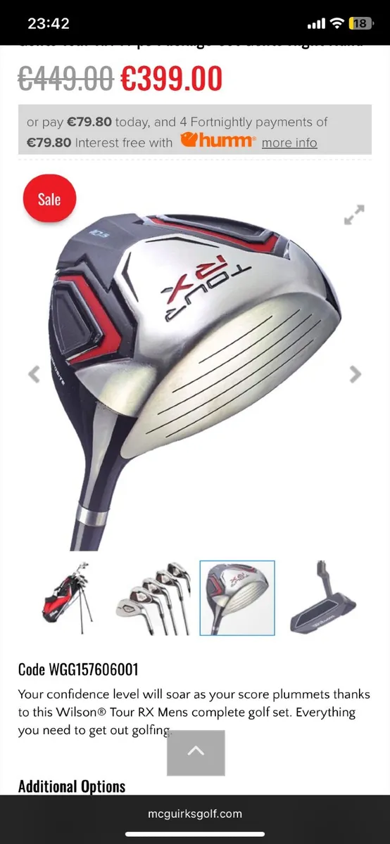 Wilson Golf Clubs Full Set RH - Image 3