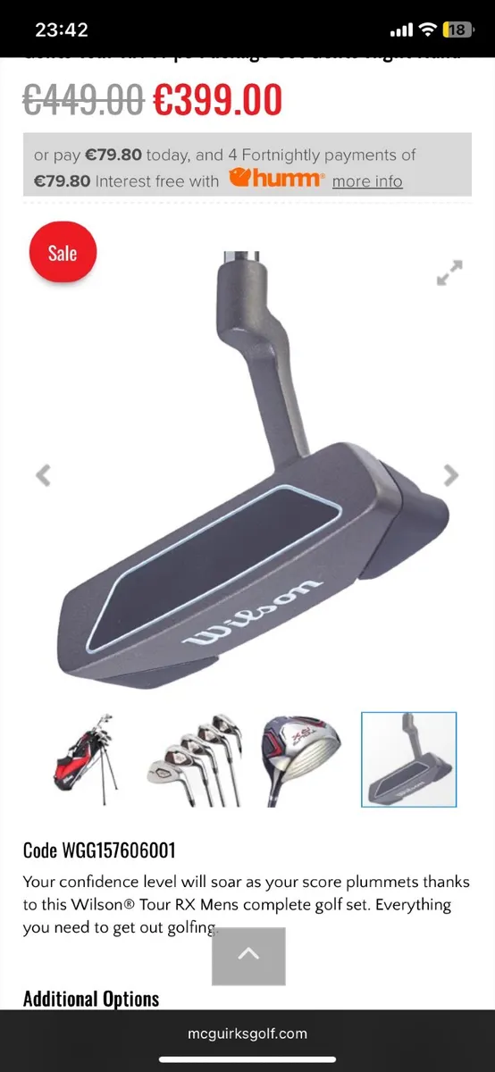 Wilson Golf Clubs Full Set RH - Image 4