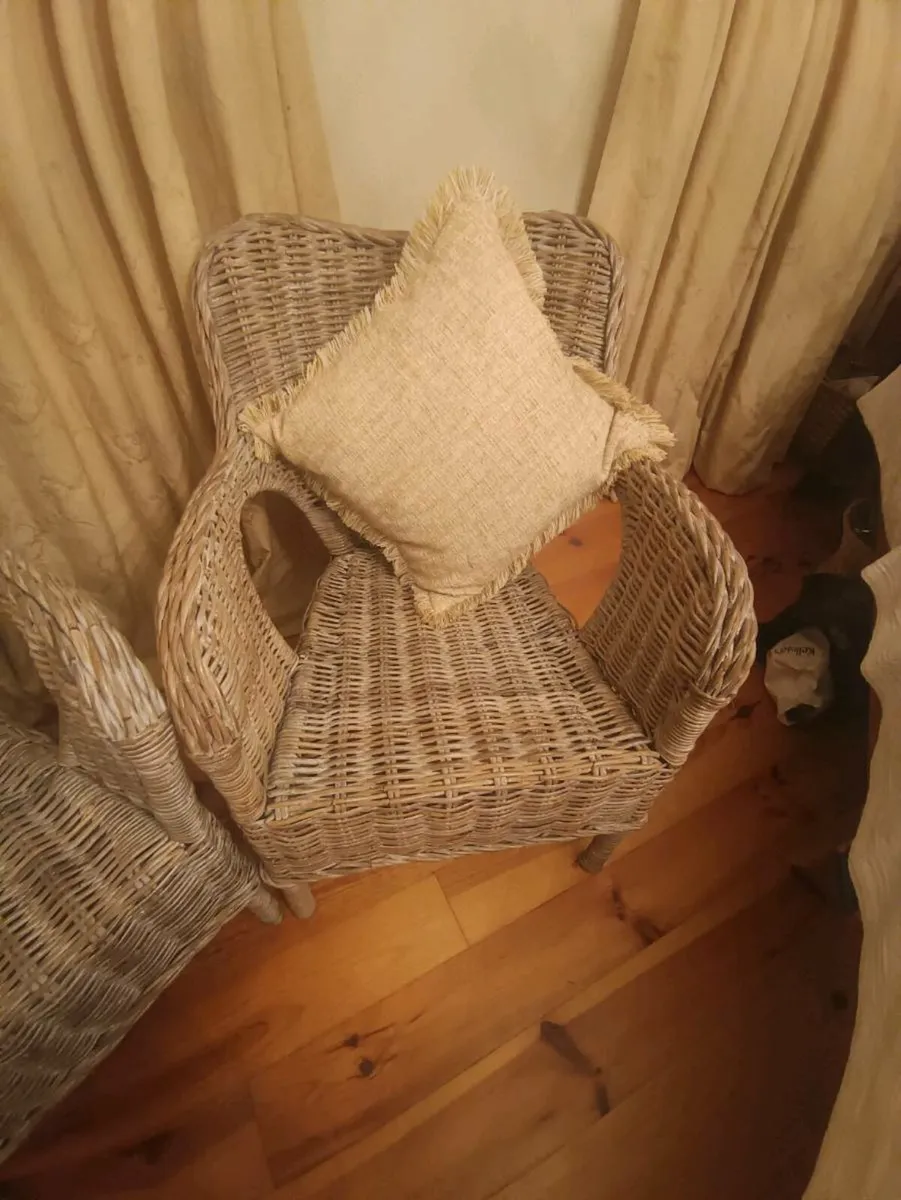 2 beautiful whicker chairs ,new - Image 2