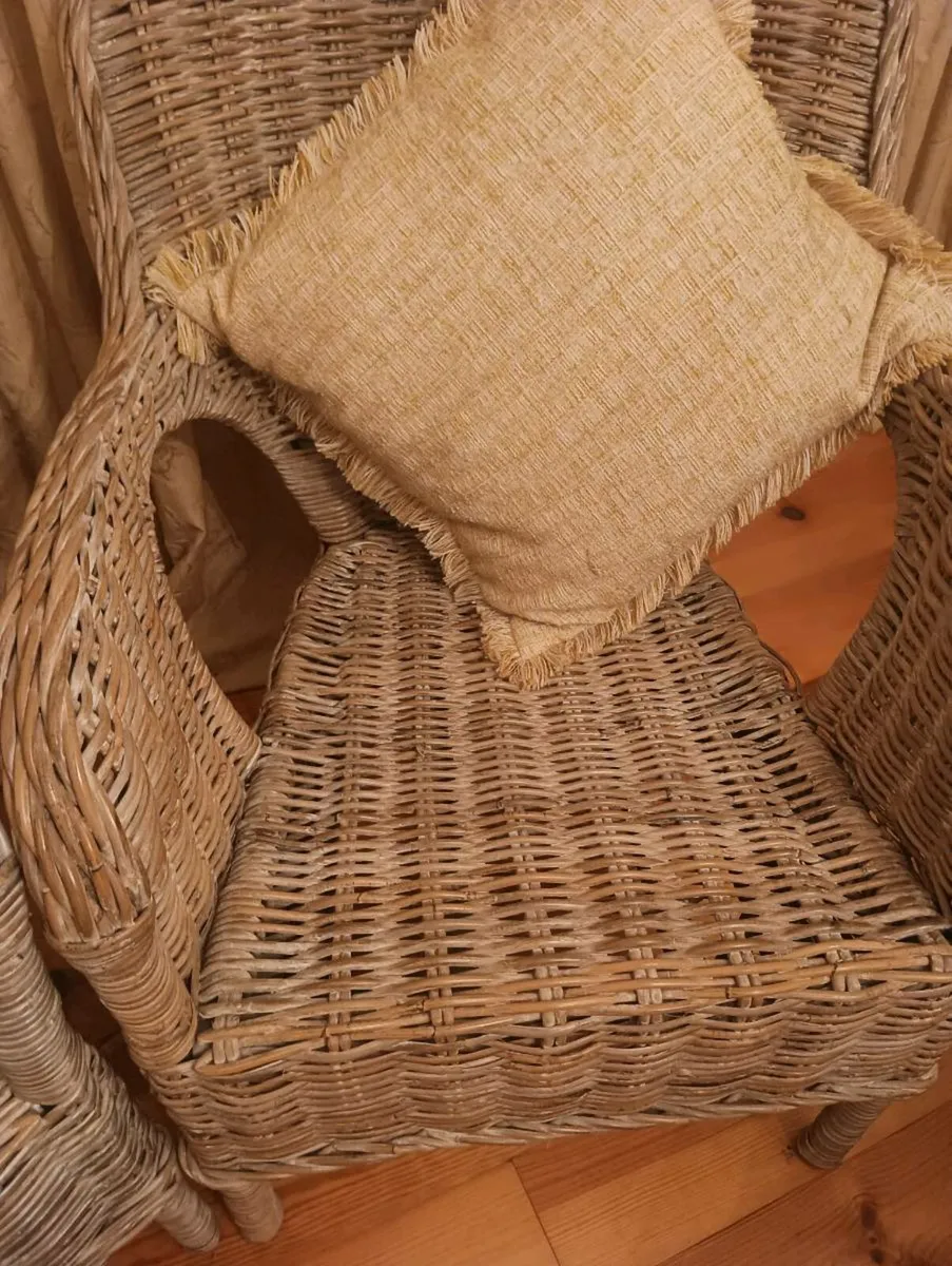 2 beautiful whicker chairs ,new - Image 3