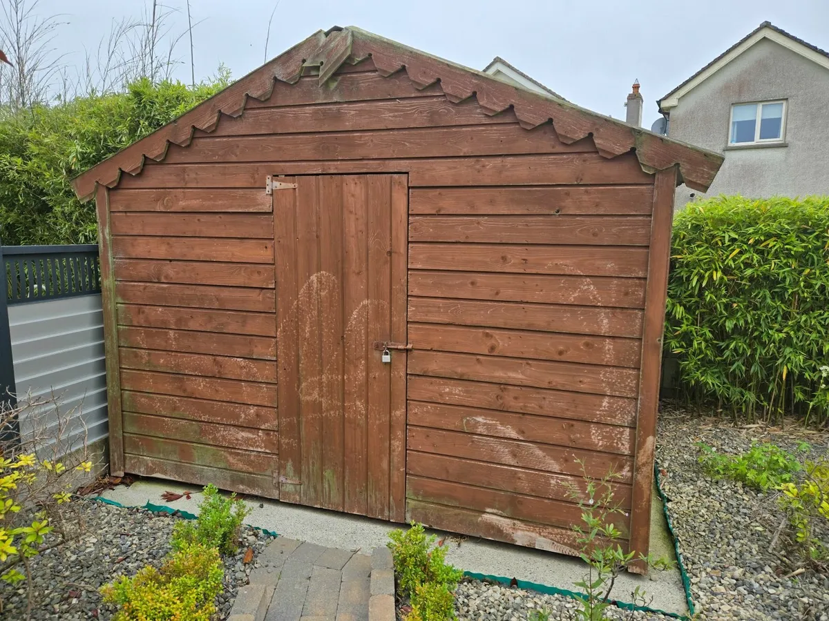 10ft x 10ft Wooden  Garden Shed - Image 1