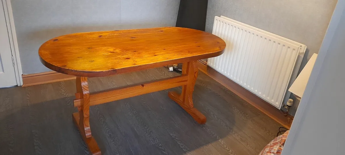 Solid Wood Dining Table - Image 1