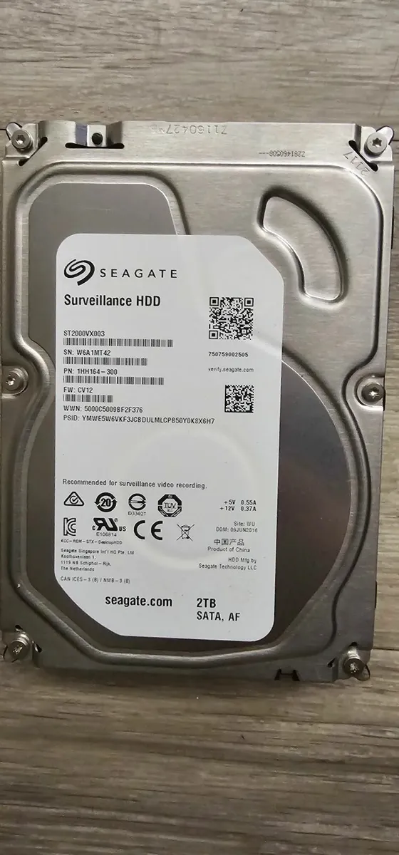 Seagate 2TB hard drive - wiped a test - Image 2