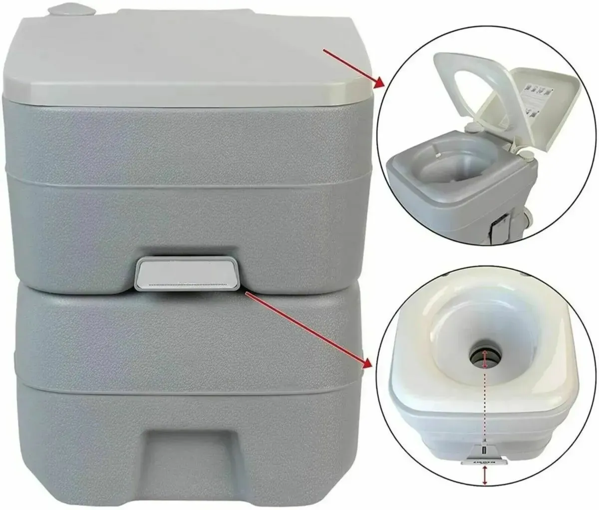 Camping Toilet Portable Fresh Deluxe Outdoor - Image 4