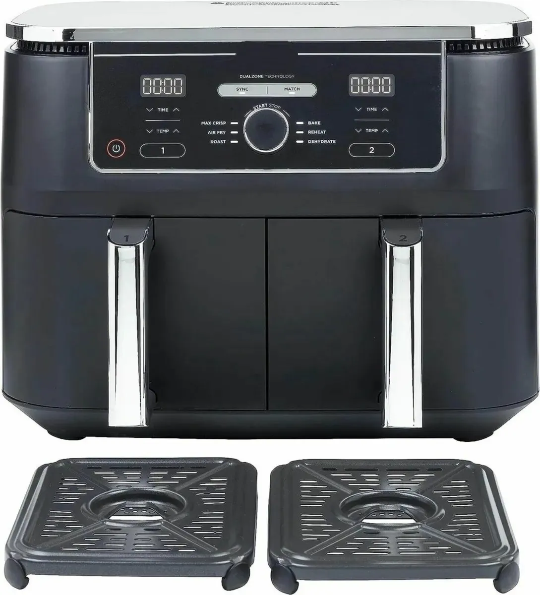 Air Fryer 9.5L Large Capacity With 2-Drawer - Image 2