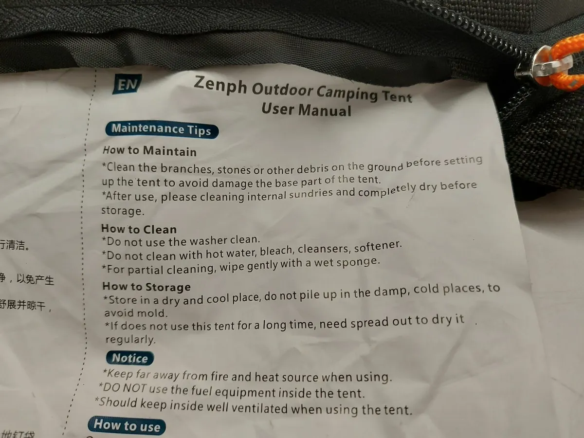 Online Auction Of A Zenph Tent & More! - Image 2