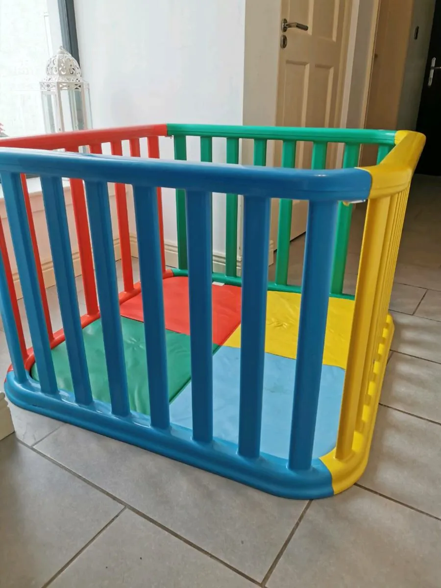 Children's Multicoloured Playpen - Image 1