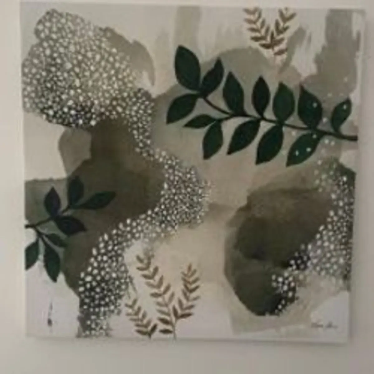 Plants frame decoration