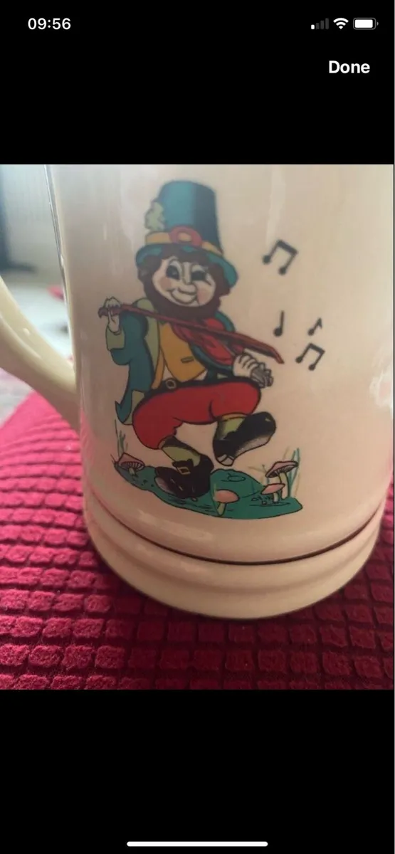 Good Luck From Ireland Ceramic Tankard - Image 1