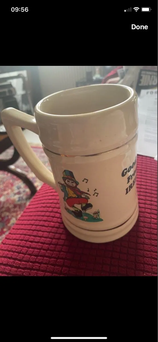 Good Luck From Ireland Ceramic Tankard - Image 3
