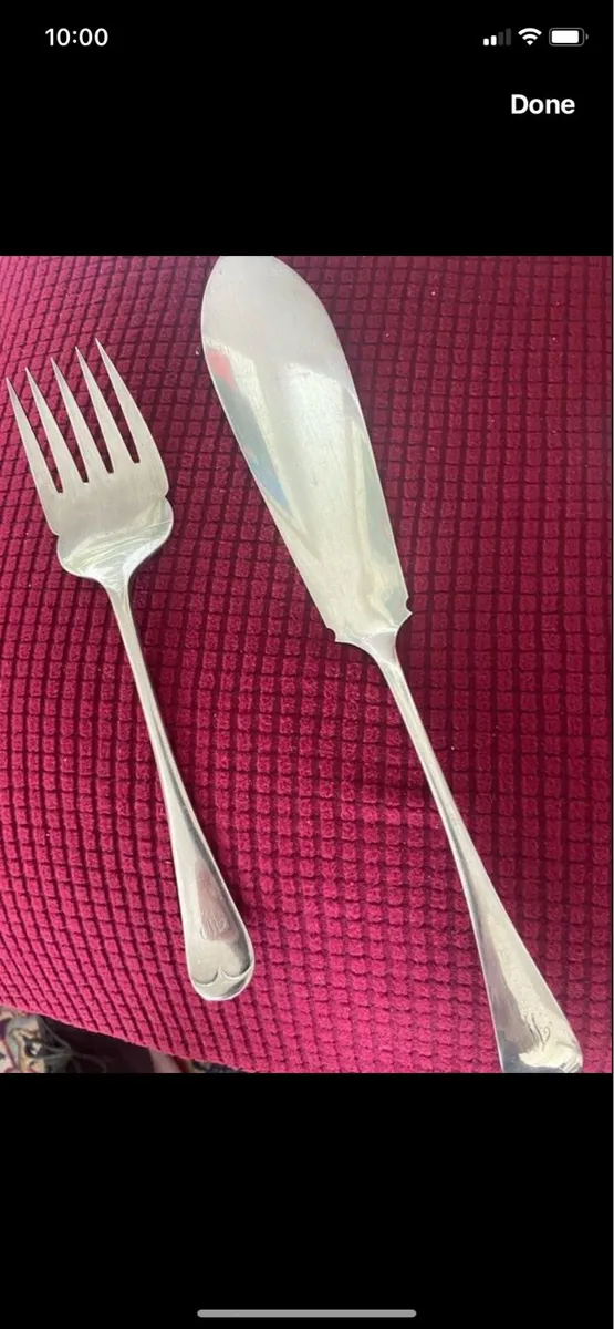 AI Silver Fish Serving Set - Image 1