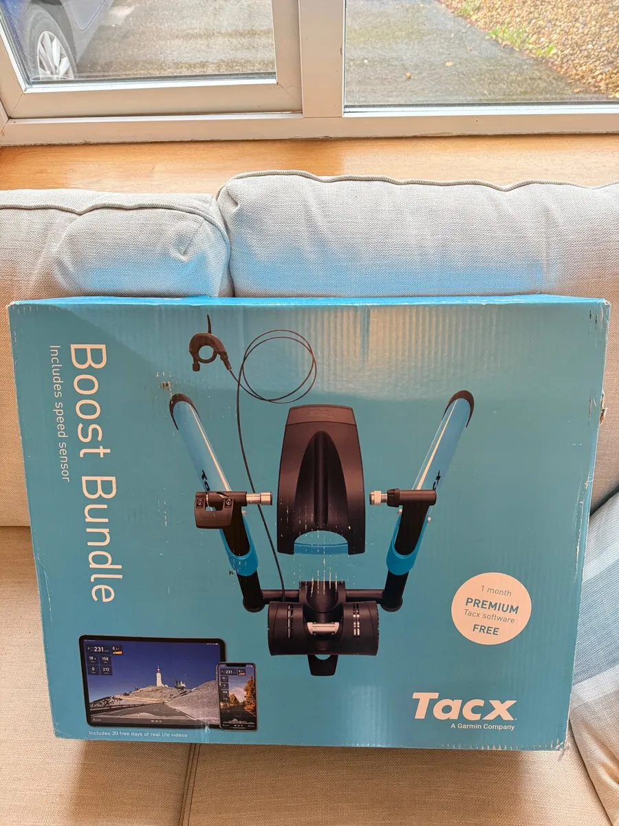 Unopened New Tacx Boost Bundle Turbo Trainer - Image 1