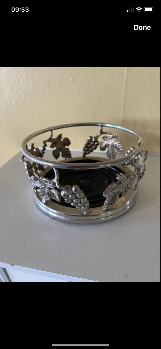 Vintage Wine bottle Coaster - Image 1