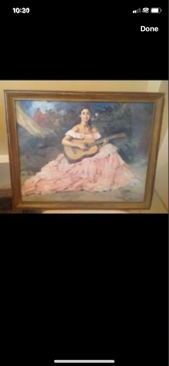Antique Picture - La Guitarista - Image 1