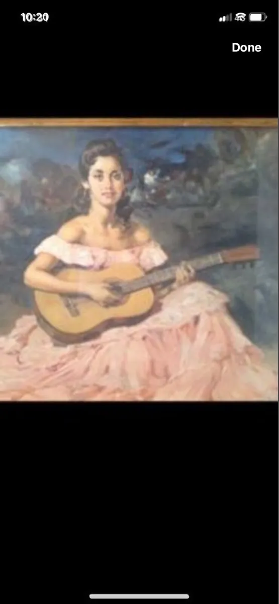 Antique Picture - La Guitarista - Image 3
