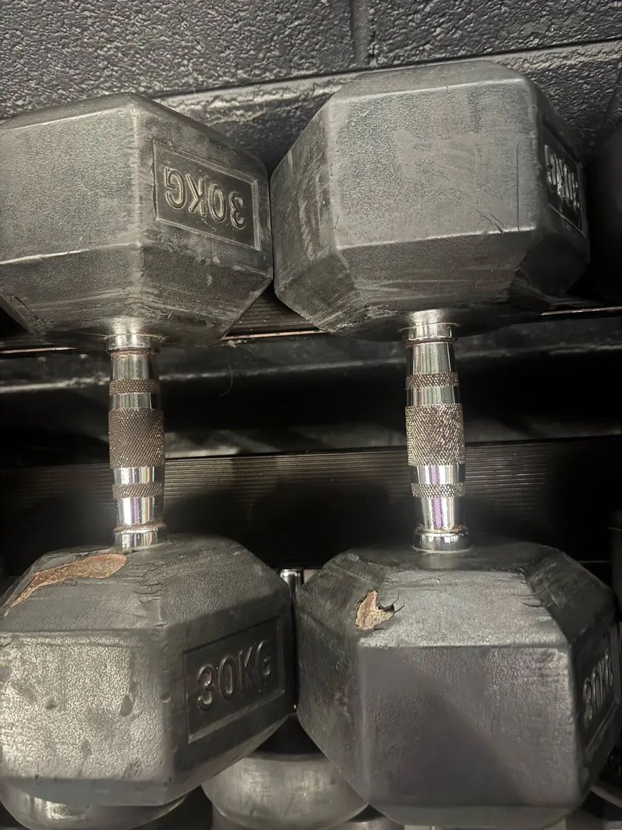 30kg hex Dumbell pair