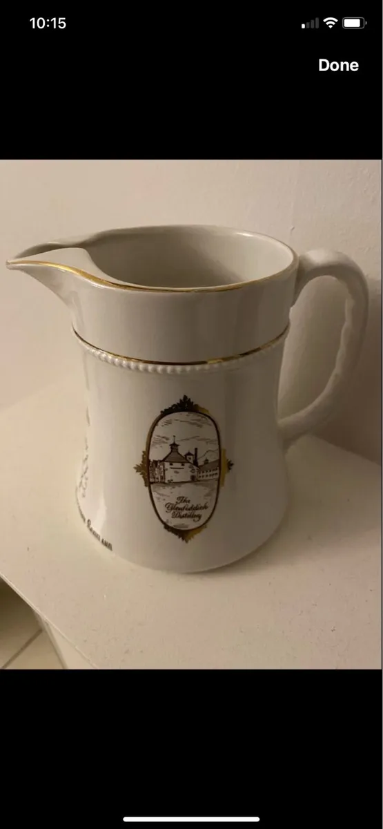 Rare Glenfiddich Ceramic Water Jug - Image 2