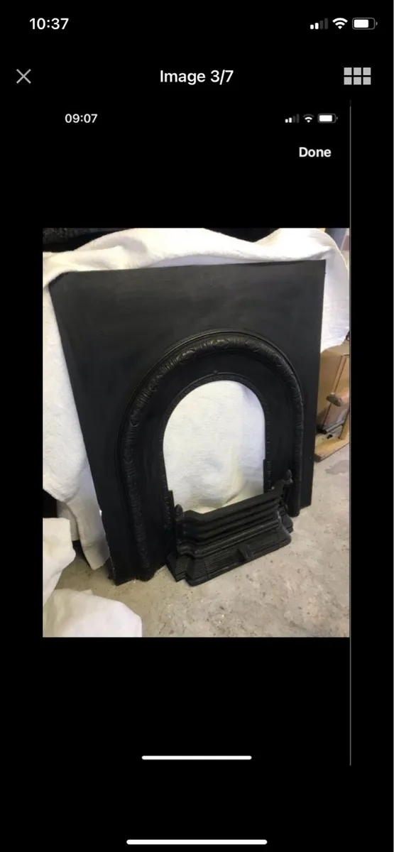 Antique Cast Iron Fire Place - Image 3